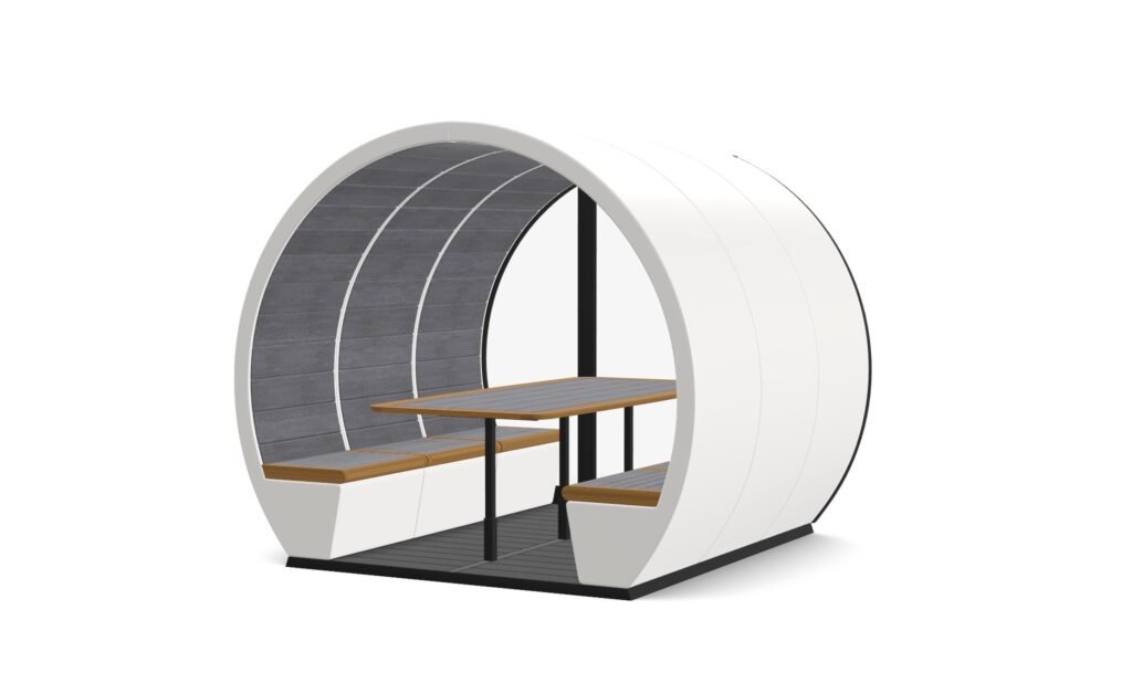 Outdoor Pod 6 Person Part Enclosed 3 Configurator-Outdoor Pods – Part Enclosed