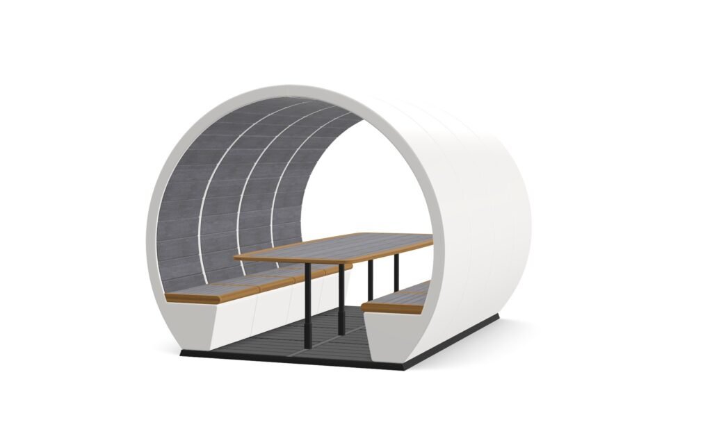 Outdoor Pod 8 person open 1 Configurator-Outdoor Pods – Open